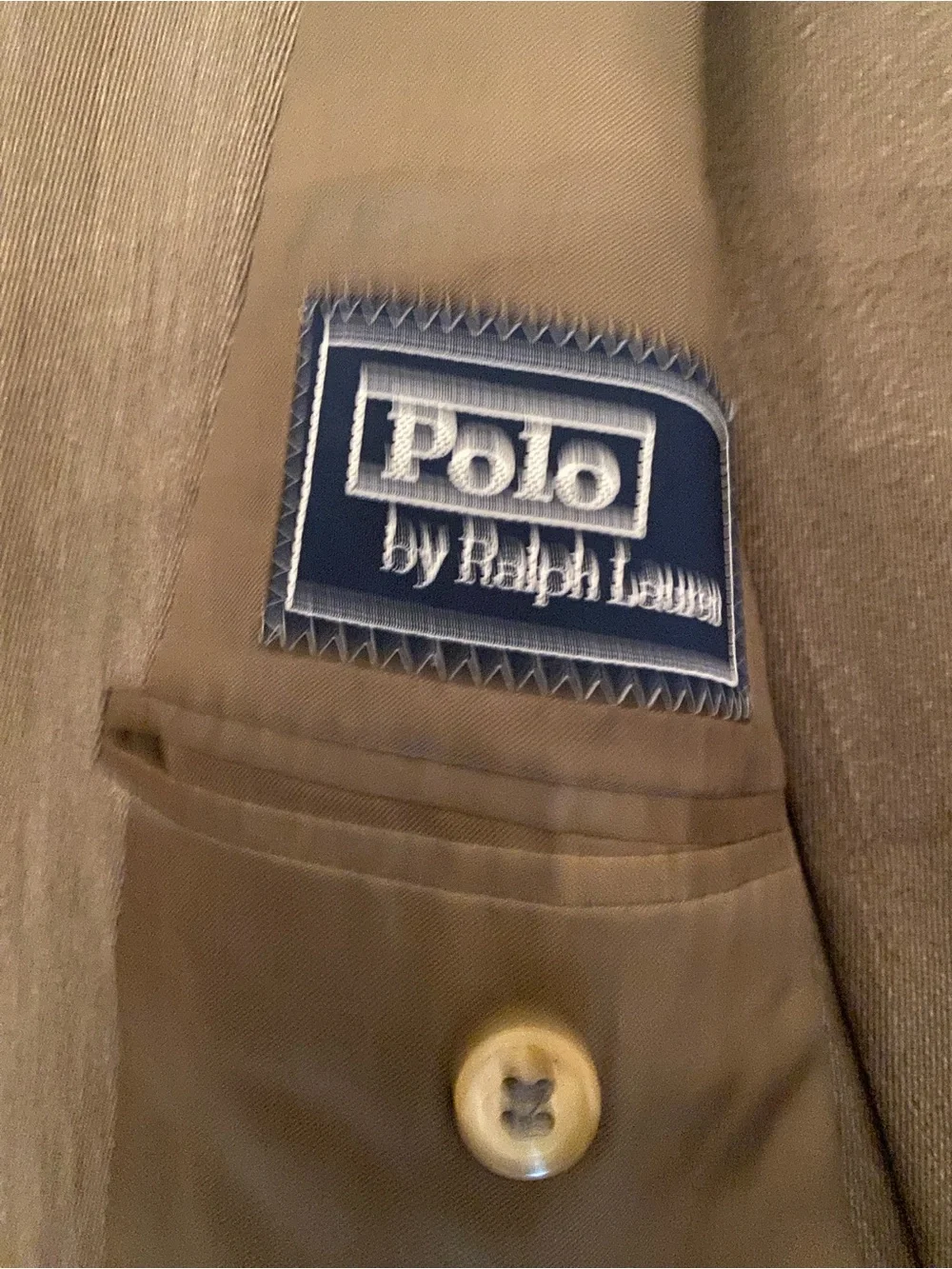 Polo Ralph Lauren Two-Piece olive green Suit Blazer & Trousers 42Long